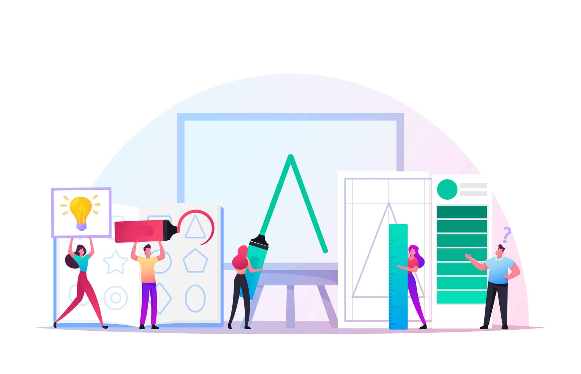 illustration-of-team-creating-logo