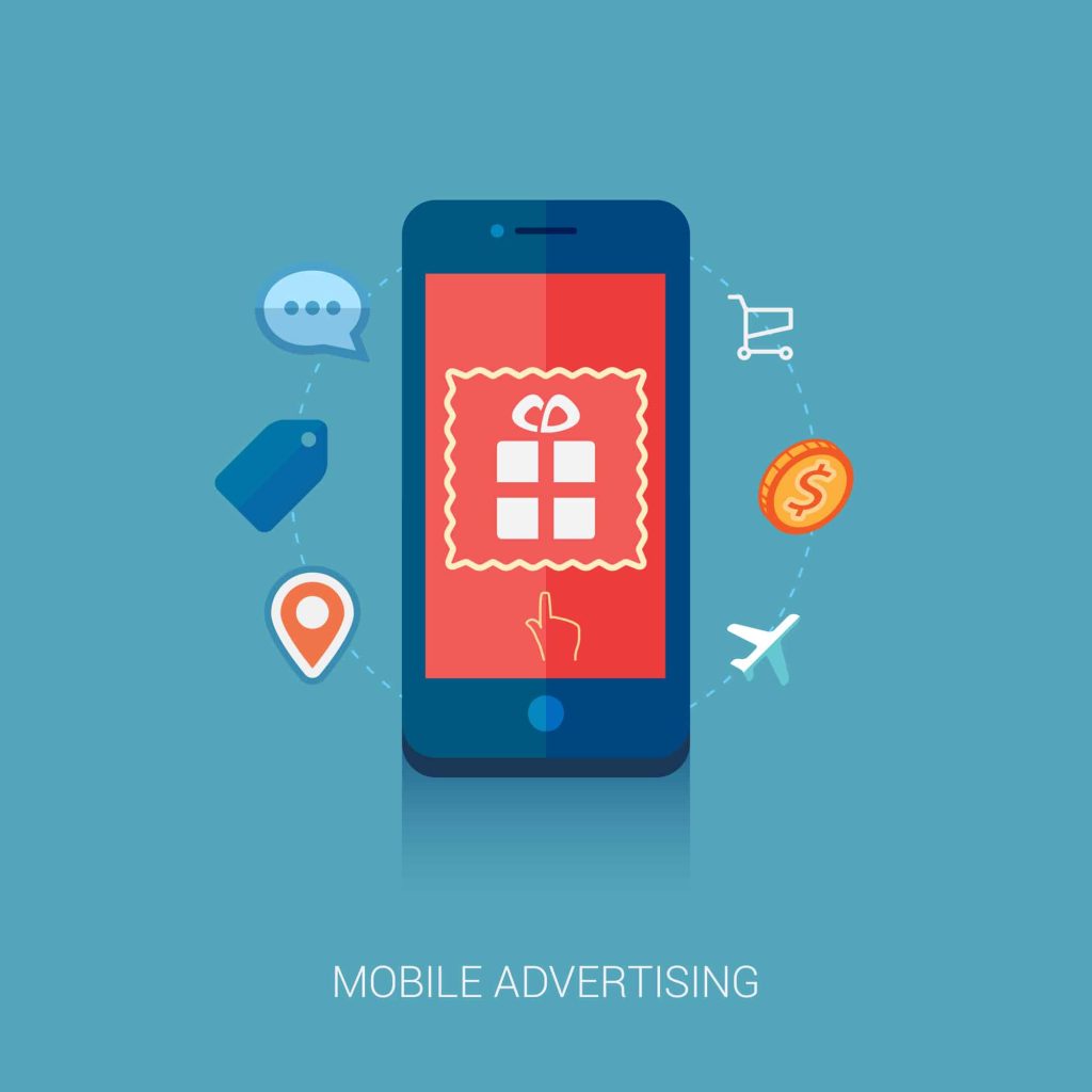 Stock illustration of mobile app screen