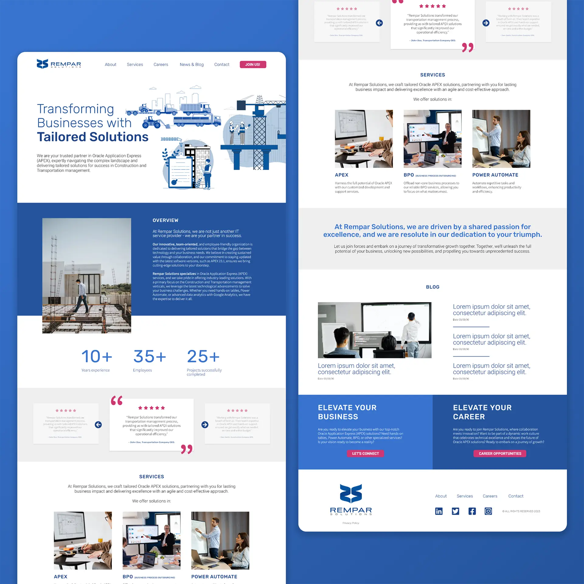 Real client landing pages 3