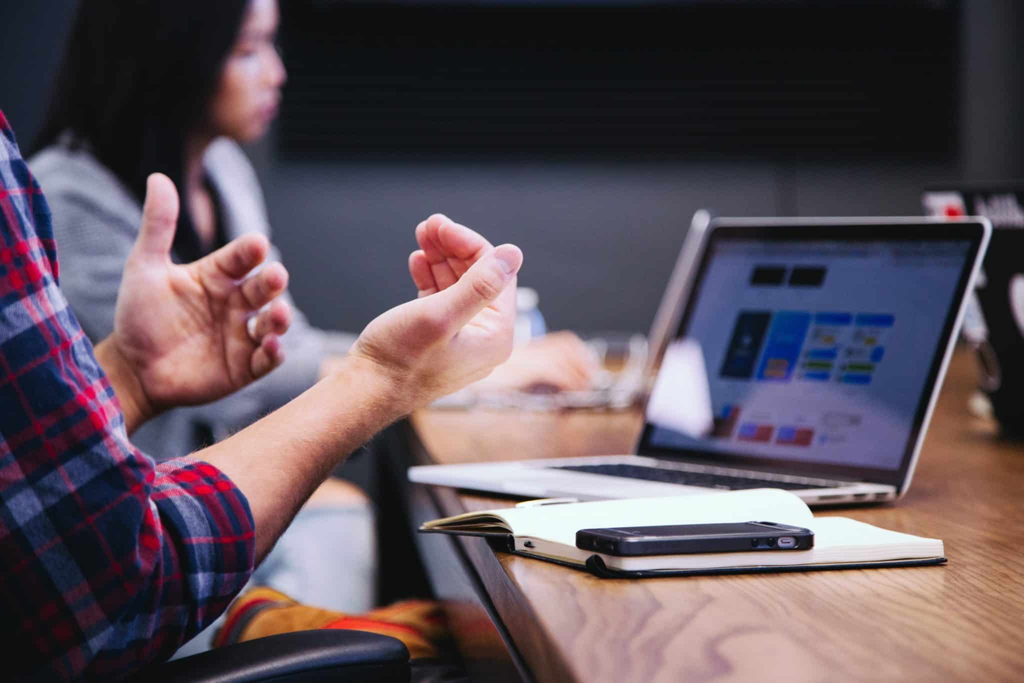 stock-photo-of-worker-viewing-online-presentation