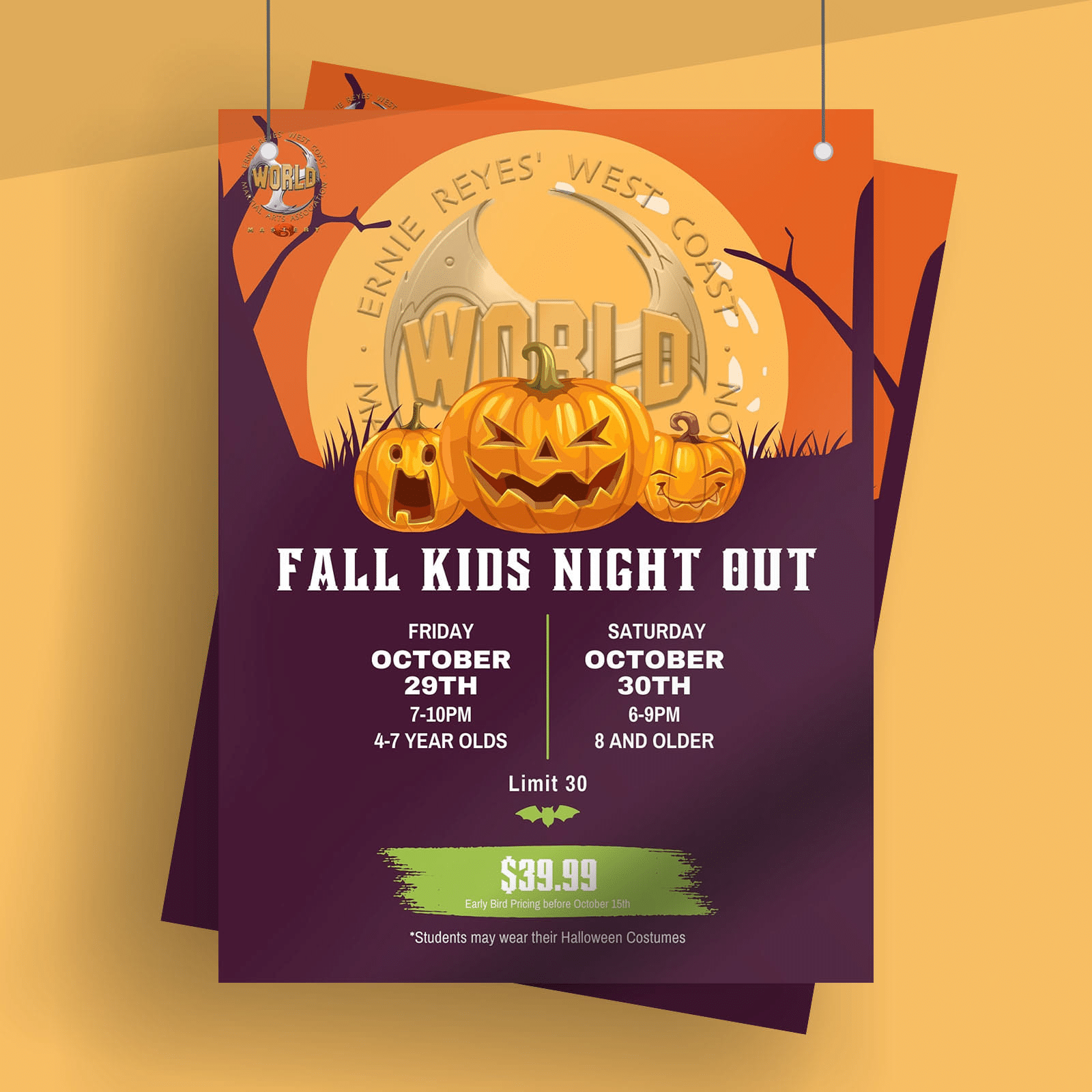 event poster created by flocksy