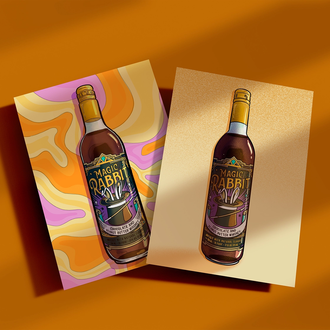 Packaging and social campaign designs created for Cleveland Whiskey by their dedicated Flocksy team
