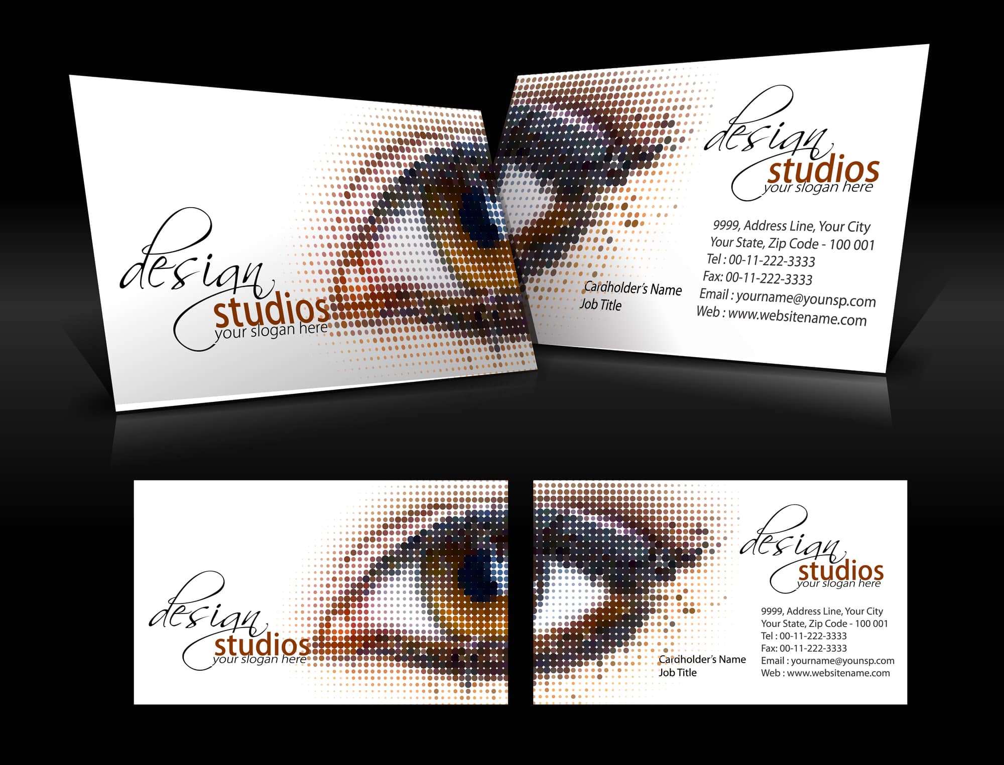 vector business card set , elements for design.