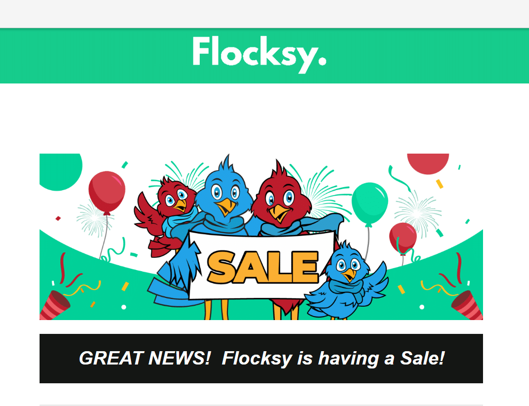 Flocksy-typography-email-example-screenshot