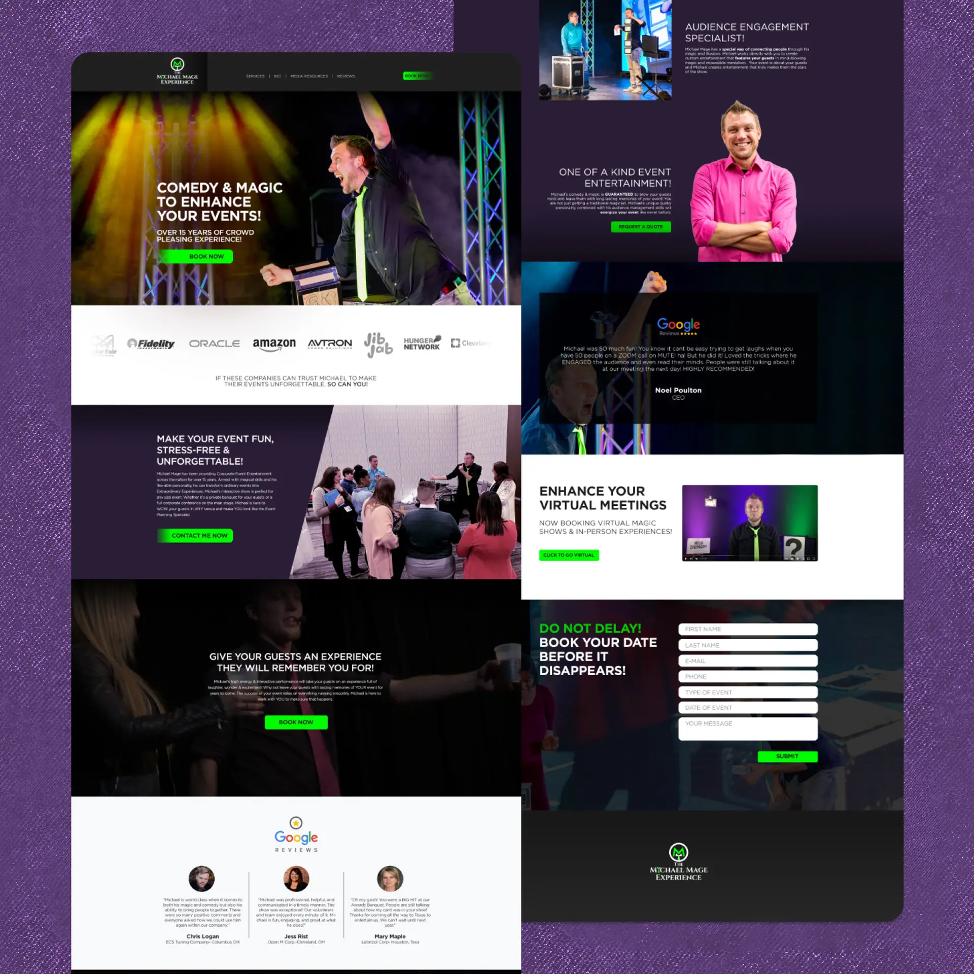 Real client landing pages 8