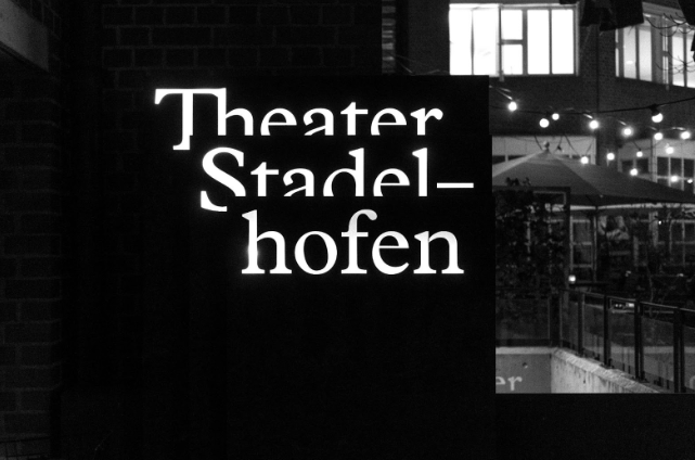 In example of typographic text shown in black and white