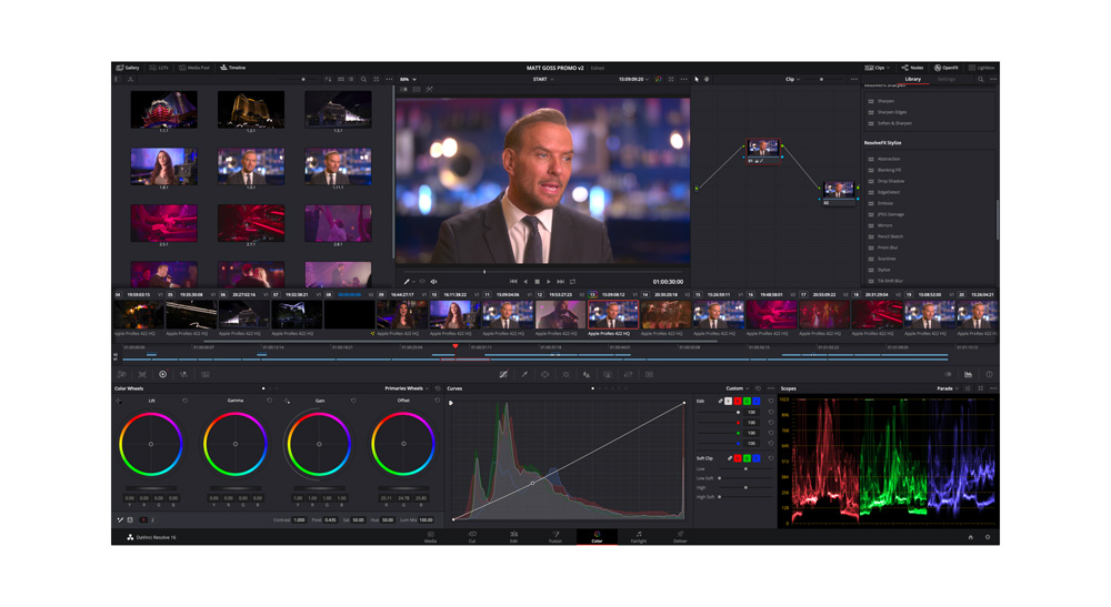 Image of a video editing website