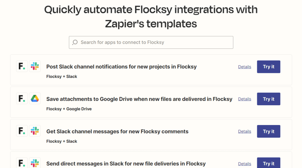 Flocksy + Zapier –  how to use