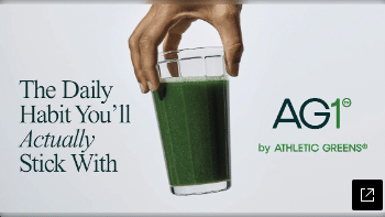 youtube thumbnail ad ag1 good text athetic greens