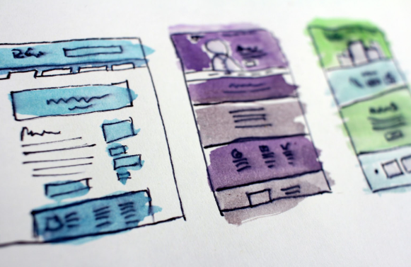 An image of watercolor style graphics
