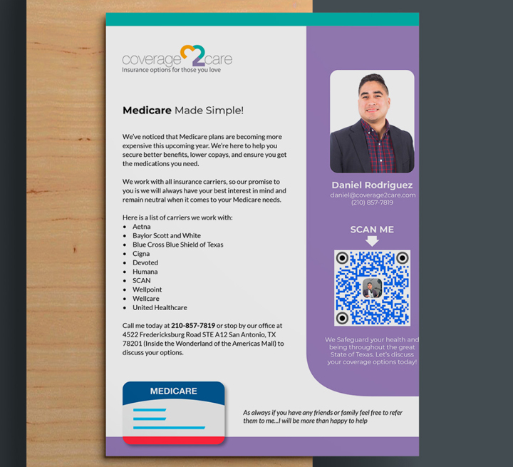 Coverage2Care enrollment campaign asset - Flocksy