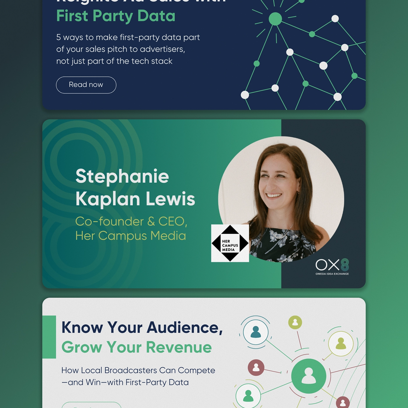 First-party data strategy thought-leadership graphic