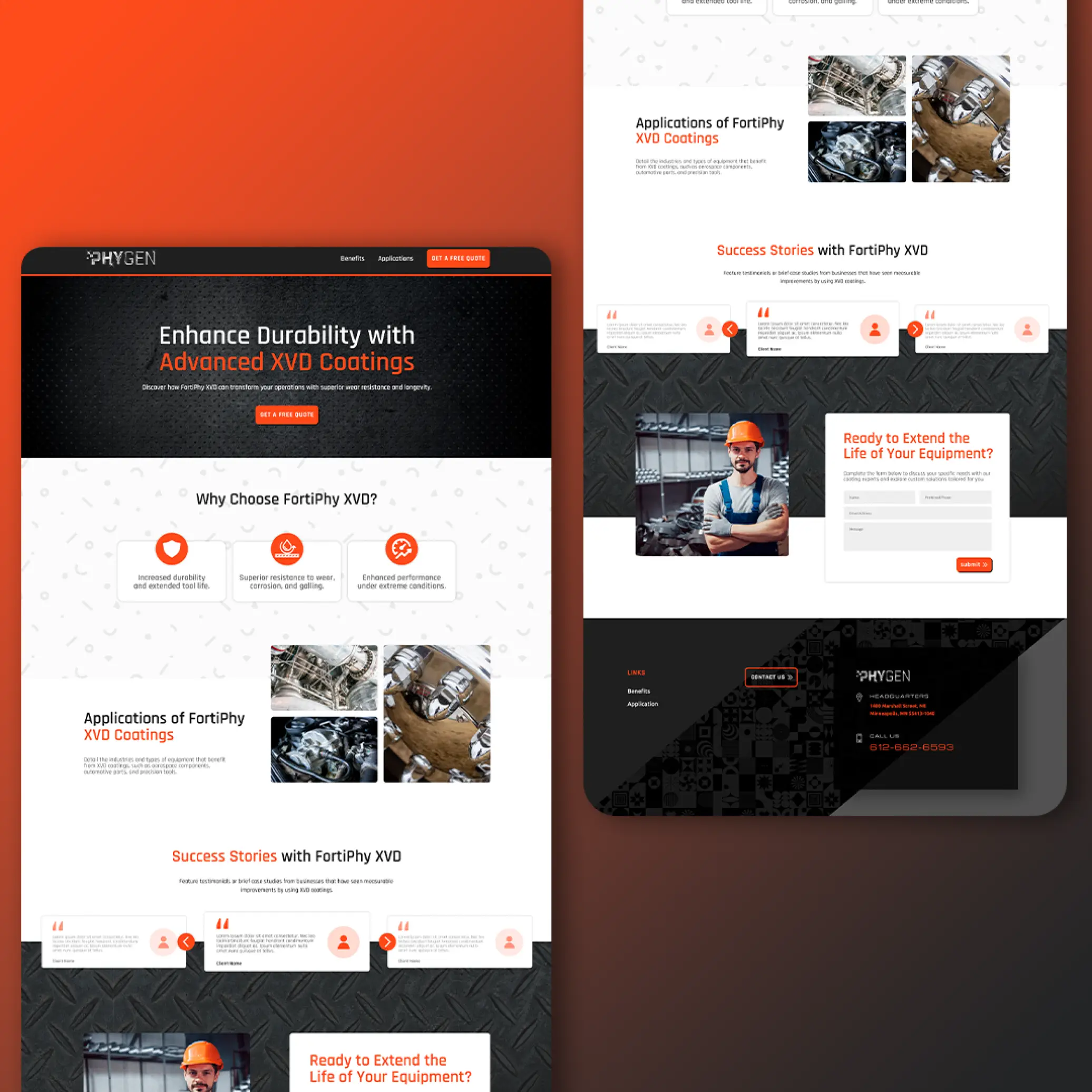 Web & digital example 2 - Flocksy unlimited graphic design