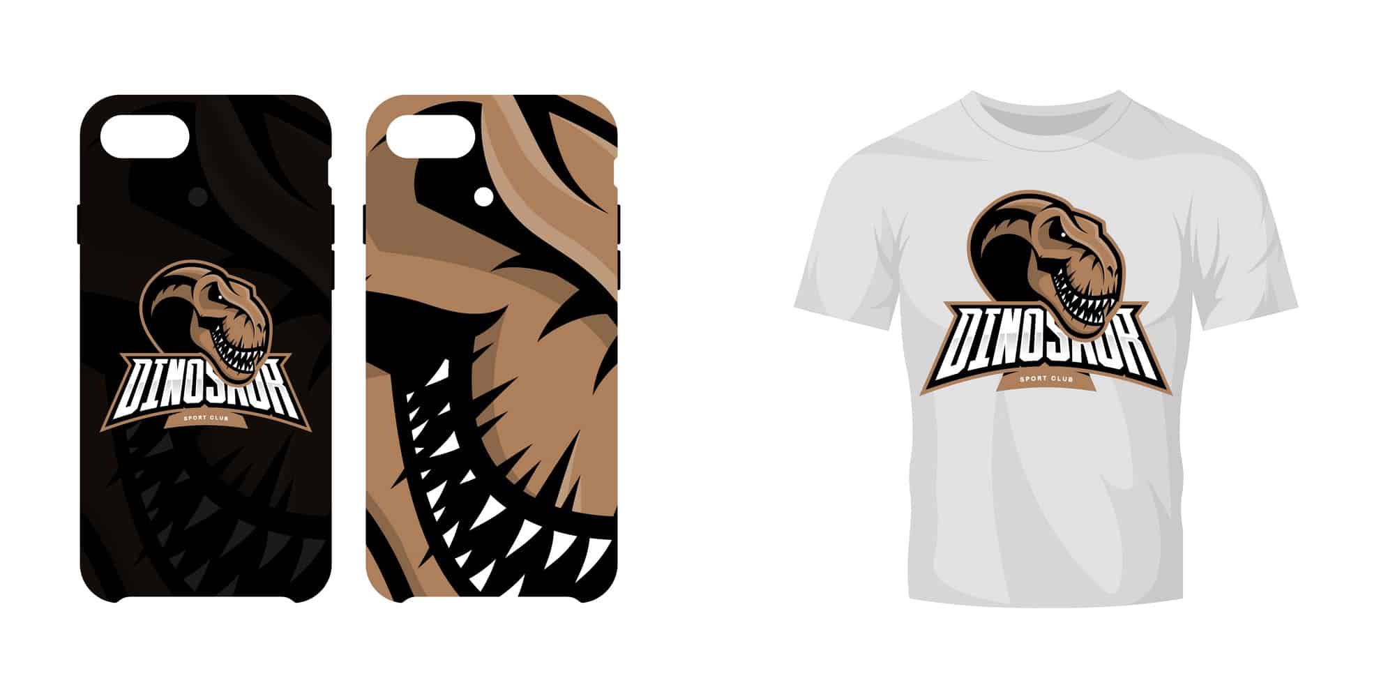 Dinosaur head sport club isolated vector logo concept. Modern professional team badge mascot design.Premium quality wild reptile t-shirt tee print illustration. Smart phone case accessory emblem.