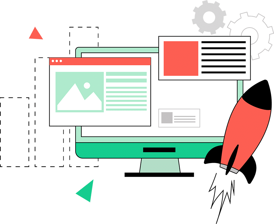 illustration-of-banner-design-website-design