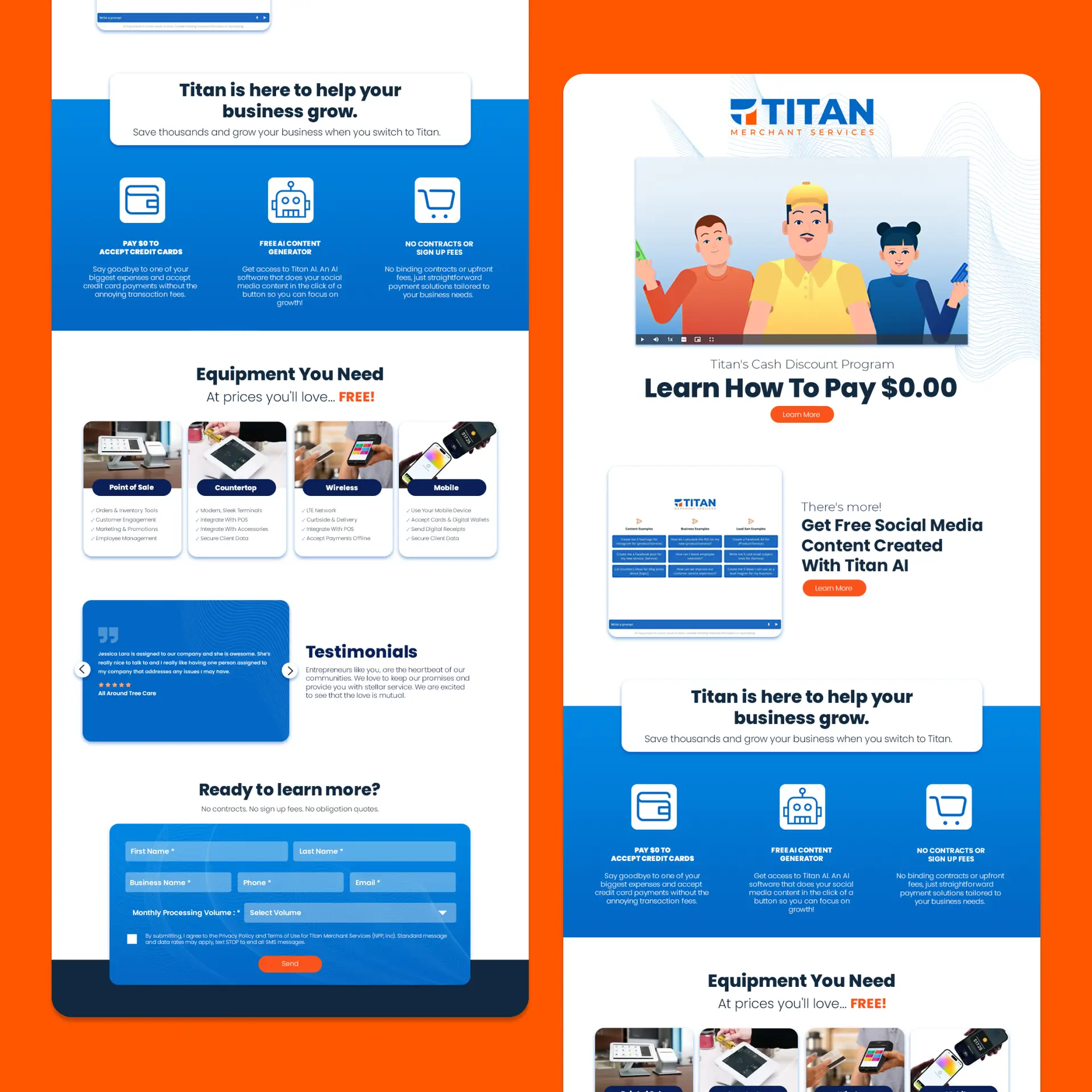 Real client landing pages 4