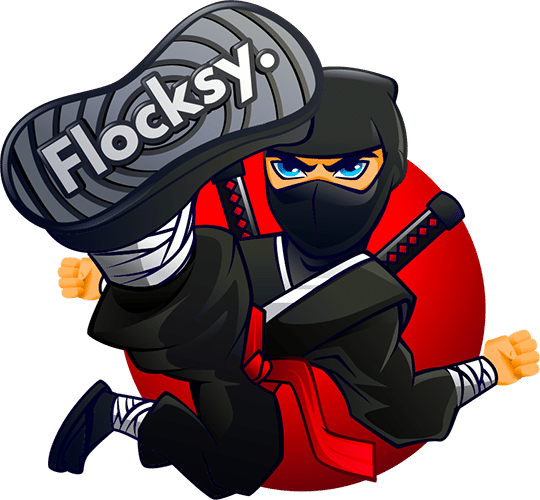 flocksy custom illustrations flocksy ninja mascot