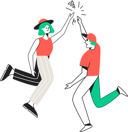 Custom illustration of people dancing