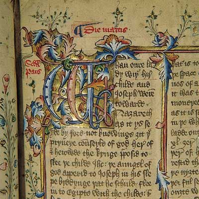 Image of Calligraphy in the Middle Ages