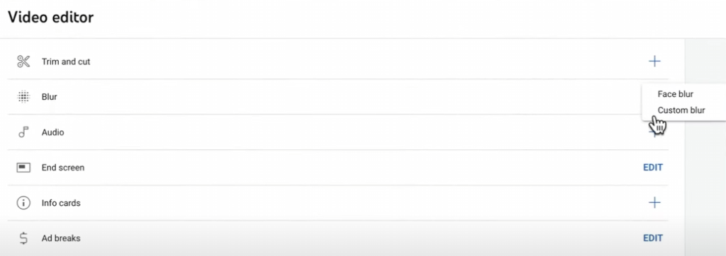 Screenshot of a tutorial on how to edit YouTube videos
