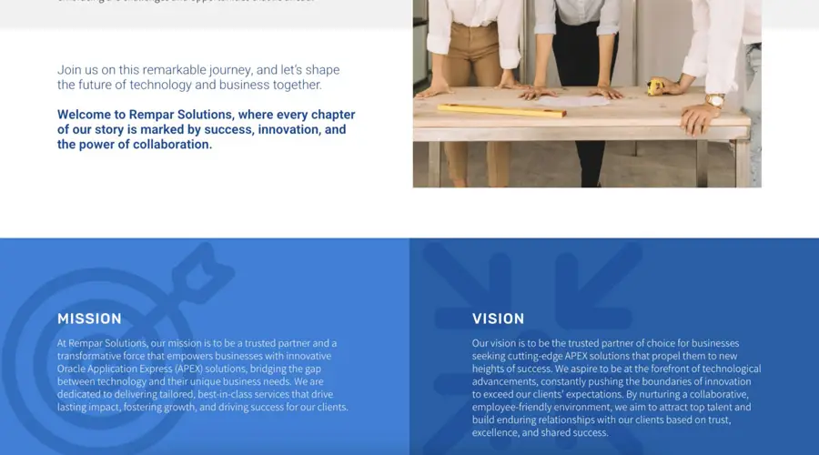 Rempar Solutions Website Design
